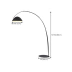 Black Metal Fishing Line Cone Floor Lamp