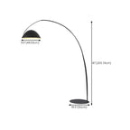 Black Metal Fishing Line Cone Floor Lamp