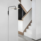 Modern Black Metal Adjustable Swing Arm Wall Light