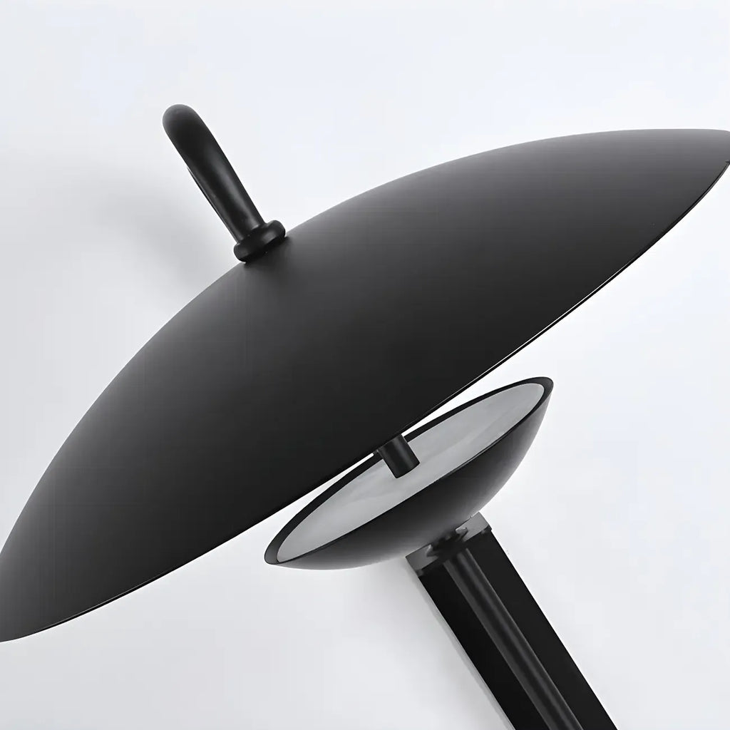 Modern Black Metal Adjustable Swing Arm Wall Light