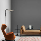 Modern Black Metal Adjustable Swing Arm Wall Light
