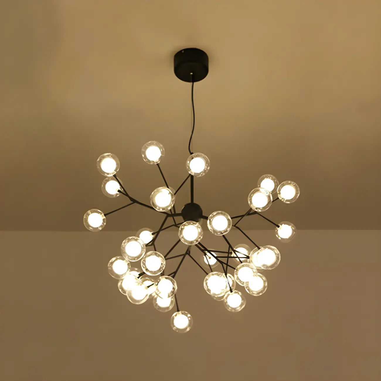 Adjustable Modern Globe Glass Sputnik Chandelier