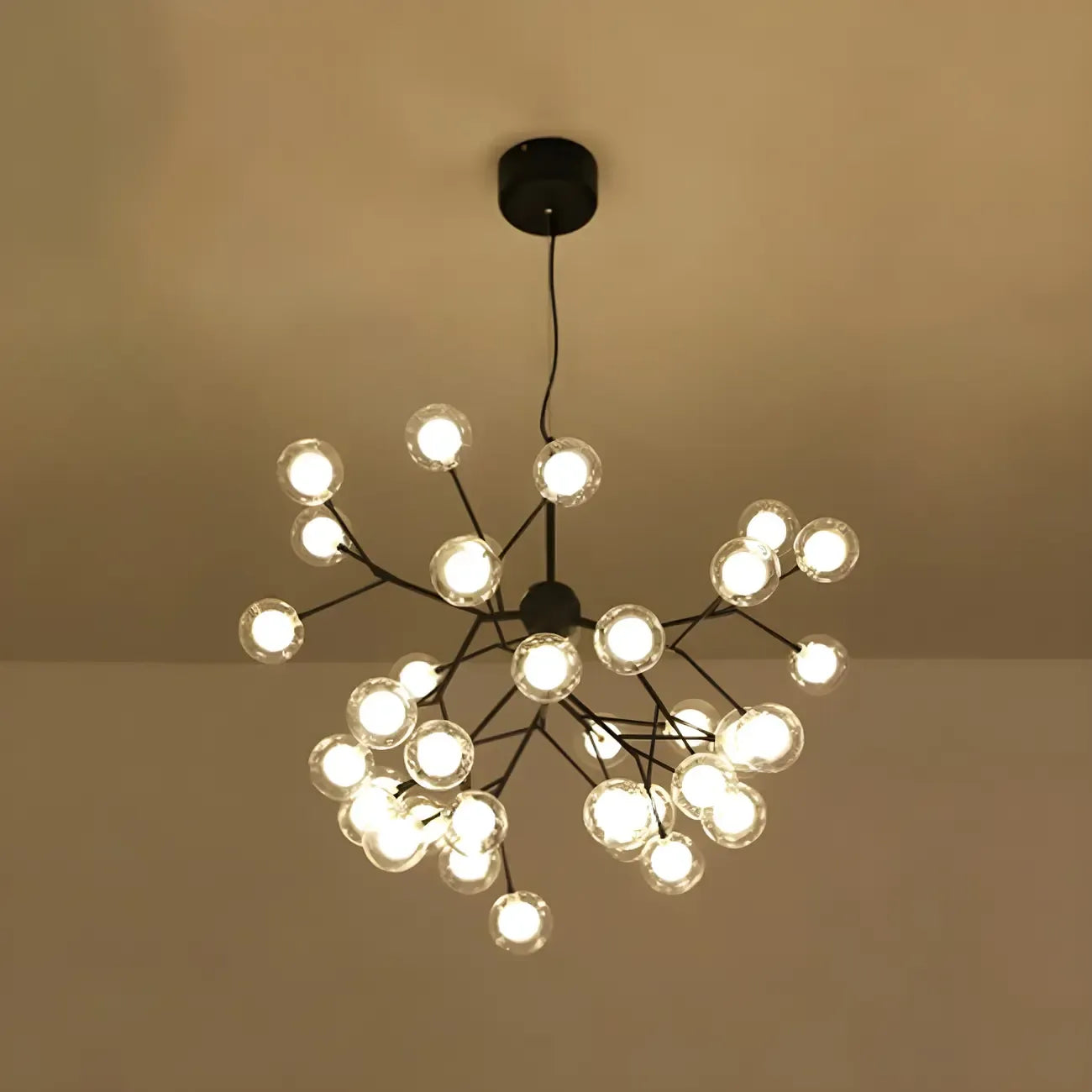 Adjustable Modern Globe Glass Sputnik Chandelier