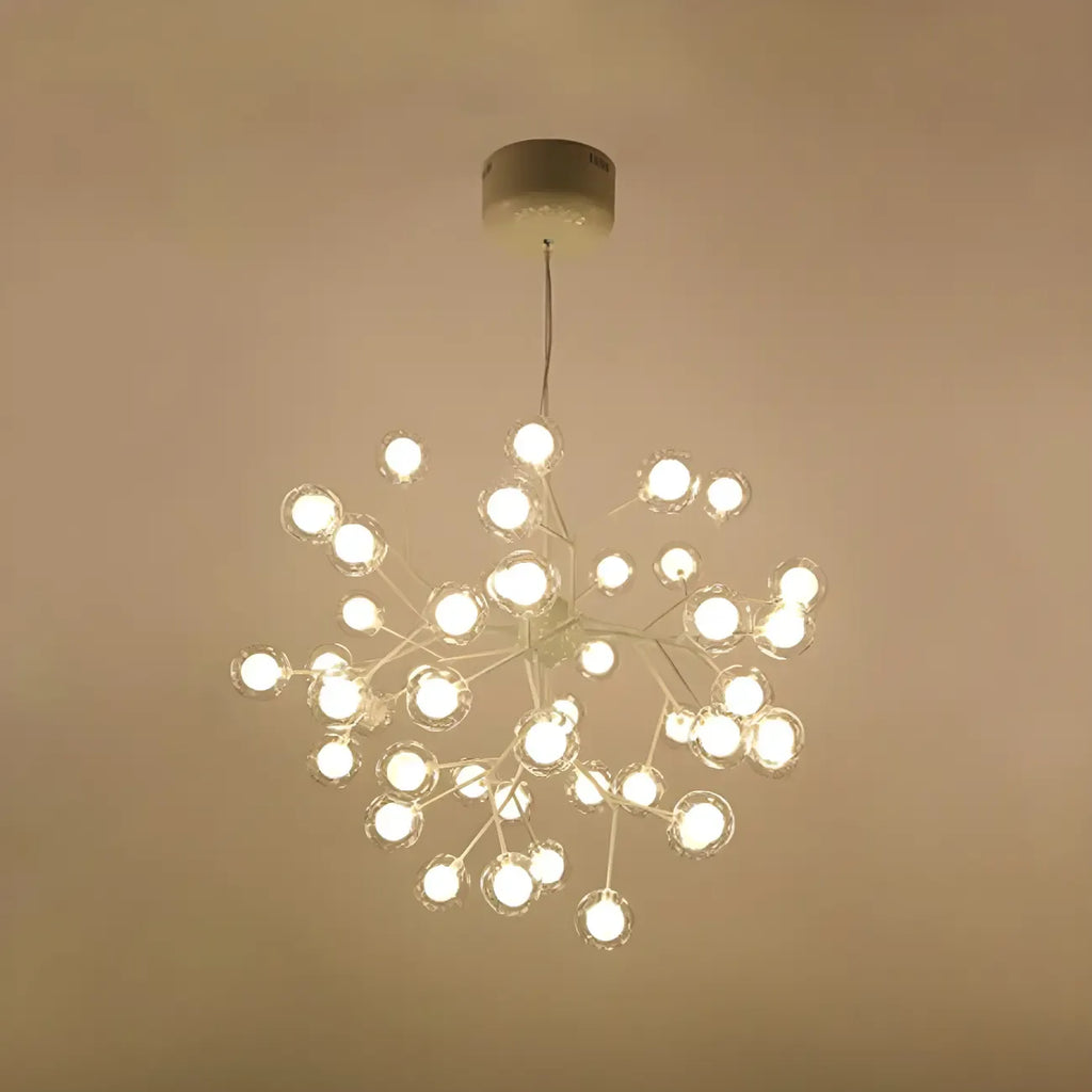 Adjustable Modern Globe Glass Sputnik Chandelier