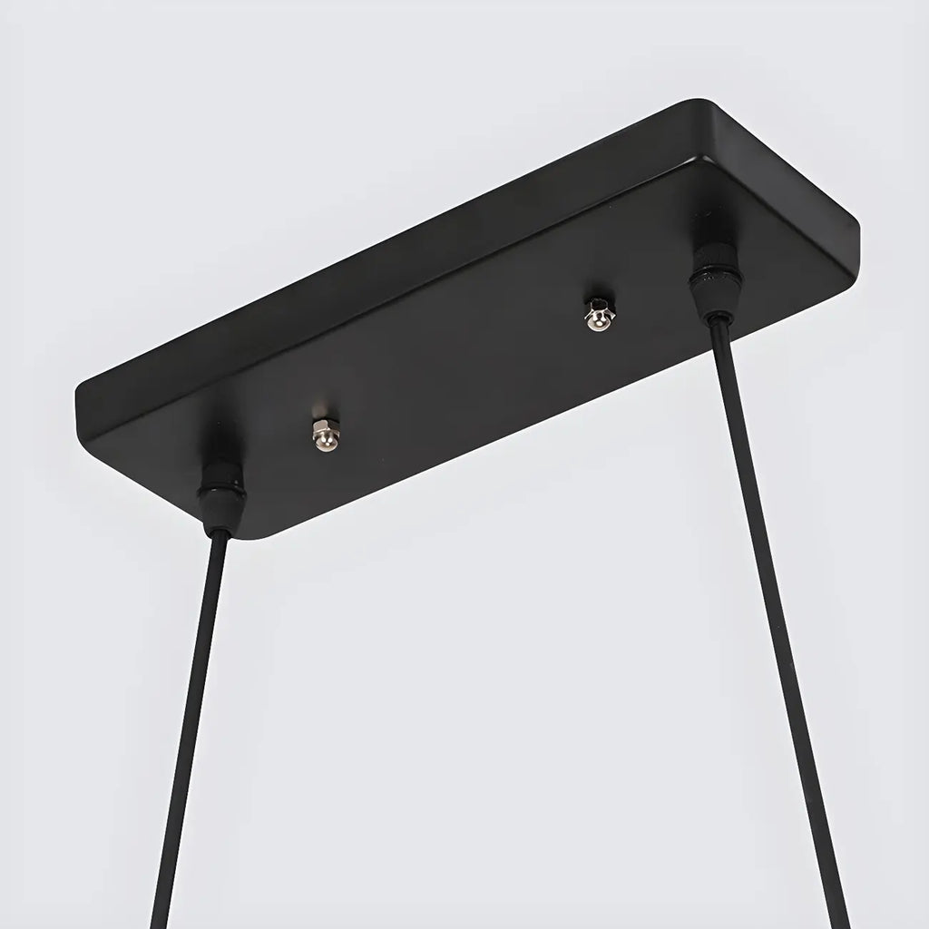 Industrial Brown Wood Brass Adjustable 31.5 Pendant Light