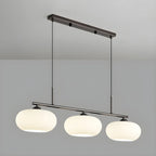 Contemporary Frosted Glass Globe Island Pendant Light