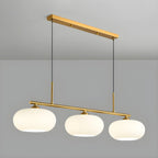 Contemporary Frosted Glass Globe Island Pendant Light