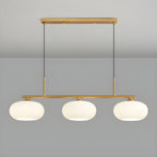 Contemporary Frosted Glass Globe Island Pendant Light