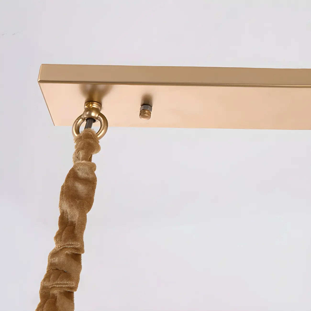 Contemporary Rectangle Clear Crystal Pendant Light