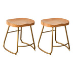 Counter Height Comfortable Metal Wood Glam Bar Stools