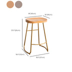 Counter Height Comfortable Metal Wood Glam Bar Stools