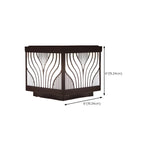 Black Striped Waterproof Solar Outdoor Post Lights