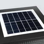 Black Rectangle Color-Changing Solar Outdoor Post Lights