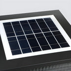 Black Rectangle Color-Changing Solar Outdoor Post Lights