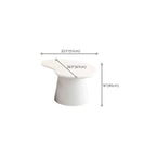 Pure White Round Modern Wood Drawer Coffee Table