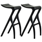 Counter Height Backless Wood Minimalist Bar Stools