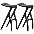 Counter Height Backless Wood Minimalist Bar Stools