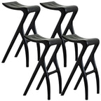 Counter Height Backless Wood Minimalist Bar Stools