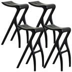 Counter Height Backless Wood Minimalist Bar Stools