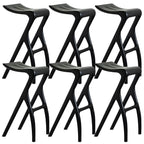 Counter Height Backless Wood Minimalist Bar Stools