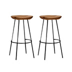 Modern Solid Wood Counter Height Bar Stools