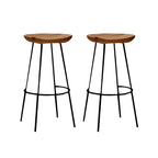 Modern Solid Wood Counter Height Bar Stools