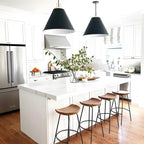 Modern Solid Wood Counter Height Bar Stools