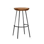 Modern Solid Wood Counter Height Bar Stools