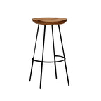 Modern Solid Wood Counter Height Bar Stools