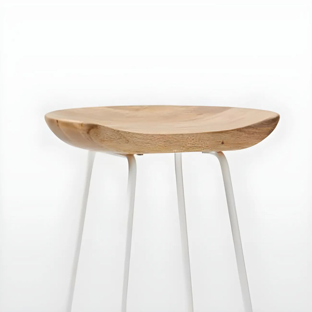 Modern Solid Wood Counter Height Bar Stools