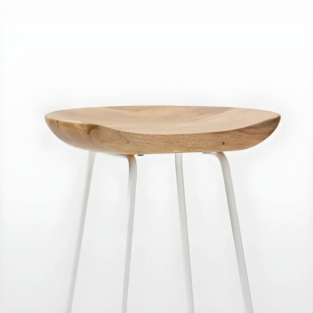 Modern Solid Wood Counter Height Bar Stools