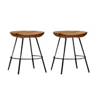 Modern Solid Wood Counter Height Bar Stools