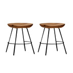 Modern Solid Wood Counter Height Bar Stools