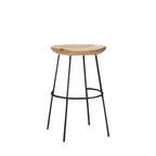 Modern Solid Wood Counter Height Bar Stools