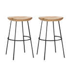 Modern Solid Wood Counter Height Bar Stools