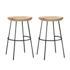 Modern Solid Wood Counter Height Bar Stools