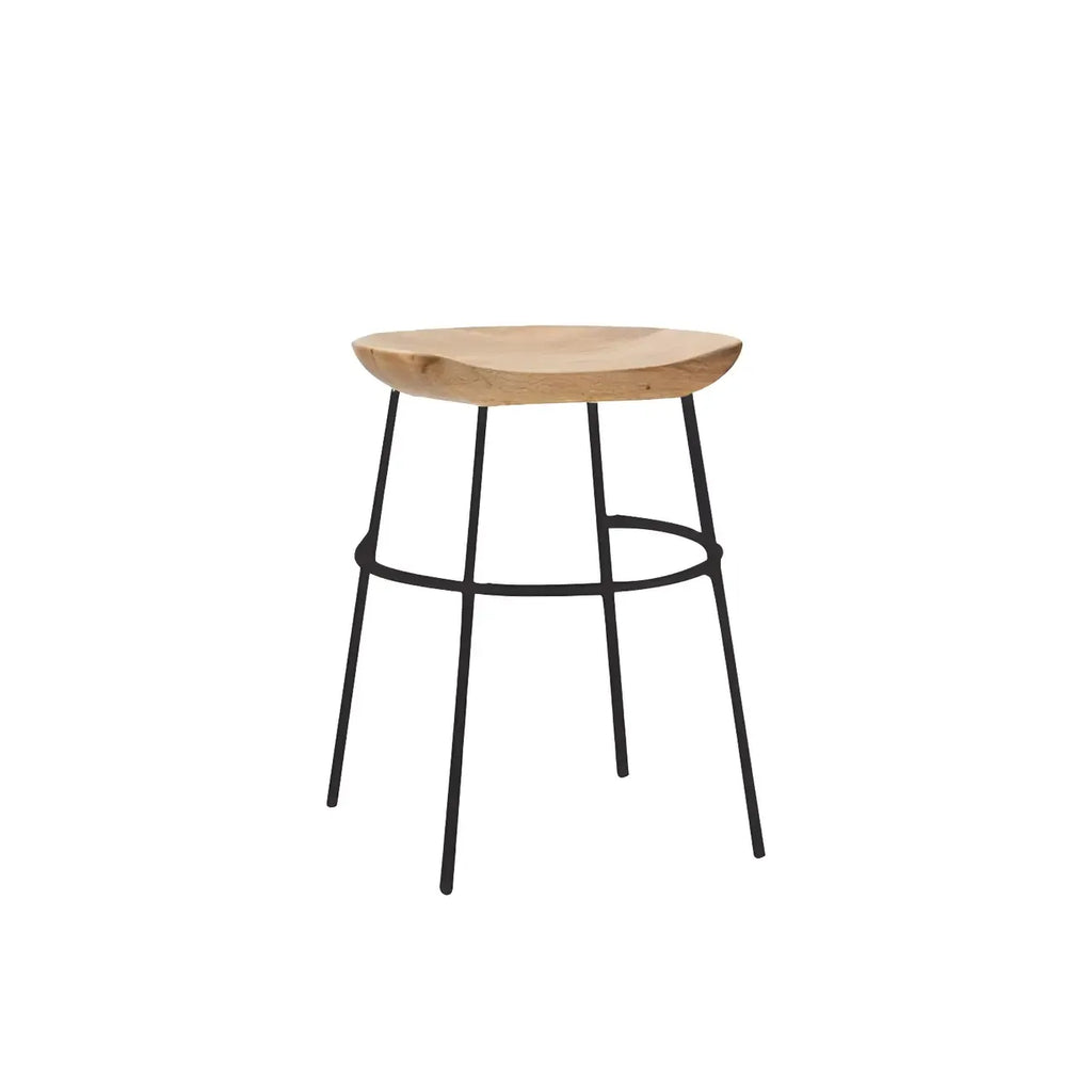 Modern Solid Wood Counter Height Bar Stools