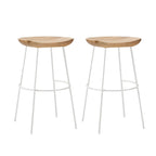 Modern Solid Wood Counter Height Bar Stools