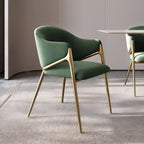 Contemporary Sherpa Low Back White Dining Chairs Set Of 2