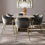 Contemporary Sherpa Low Back White Dining Chairs Set Of 2