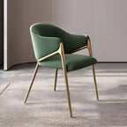 Contemporary Sherpa Low Back White Dining Chairs Set Of 2