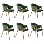 Contemporary Sherpa Low Back White Dining Chairs Set Of 2