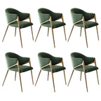 Contemporary Sherpa Low Back White Dining Chairs Set Of 2