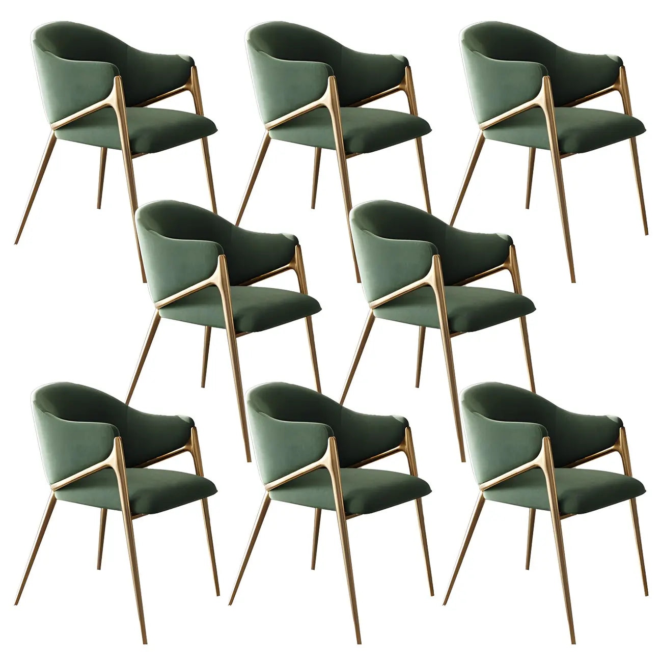Contemporary Sherpa Low Back White Dining Chairs Set Of 2