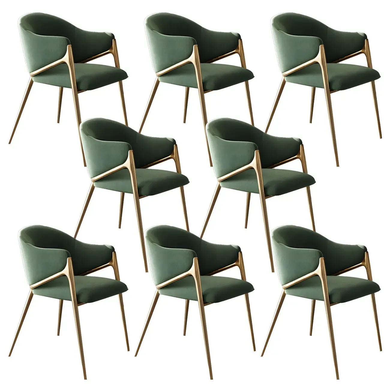 Contemporary Sherpa Low Back White Dining Chairs Set Of 2