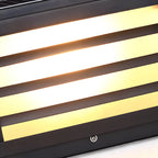 Black Rectangle Solar LED Outdoor Post Lights