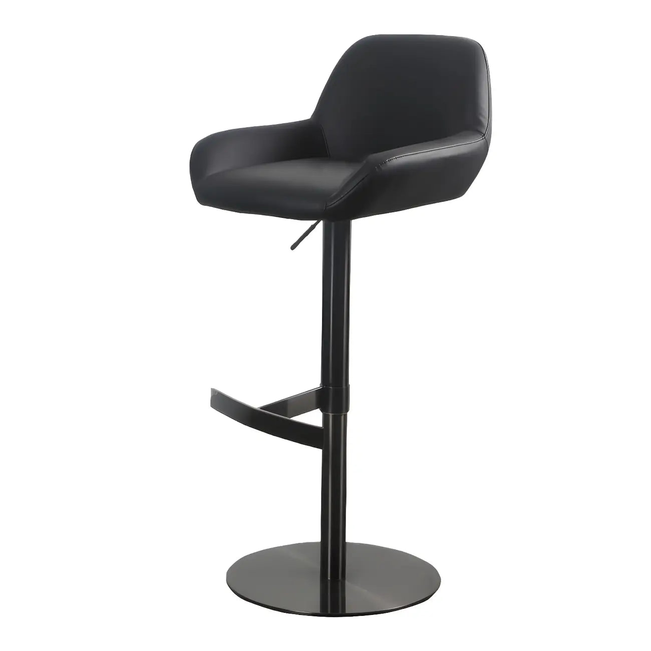 Glossy Metal Bucket Swivel Adjustable Bar Stools