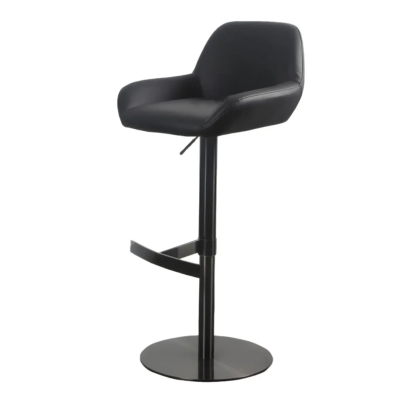 Glossy Metal Bucket Swivel Adjustable Bar Stools