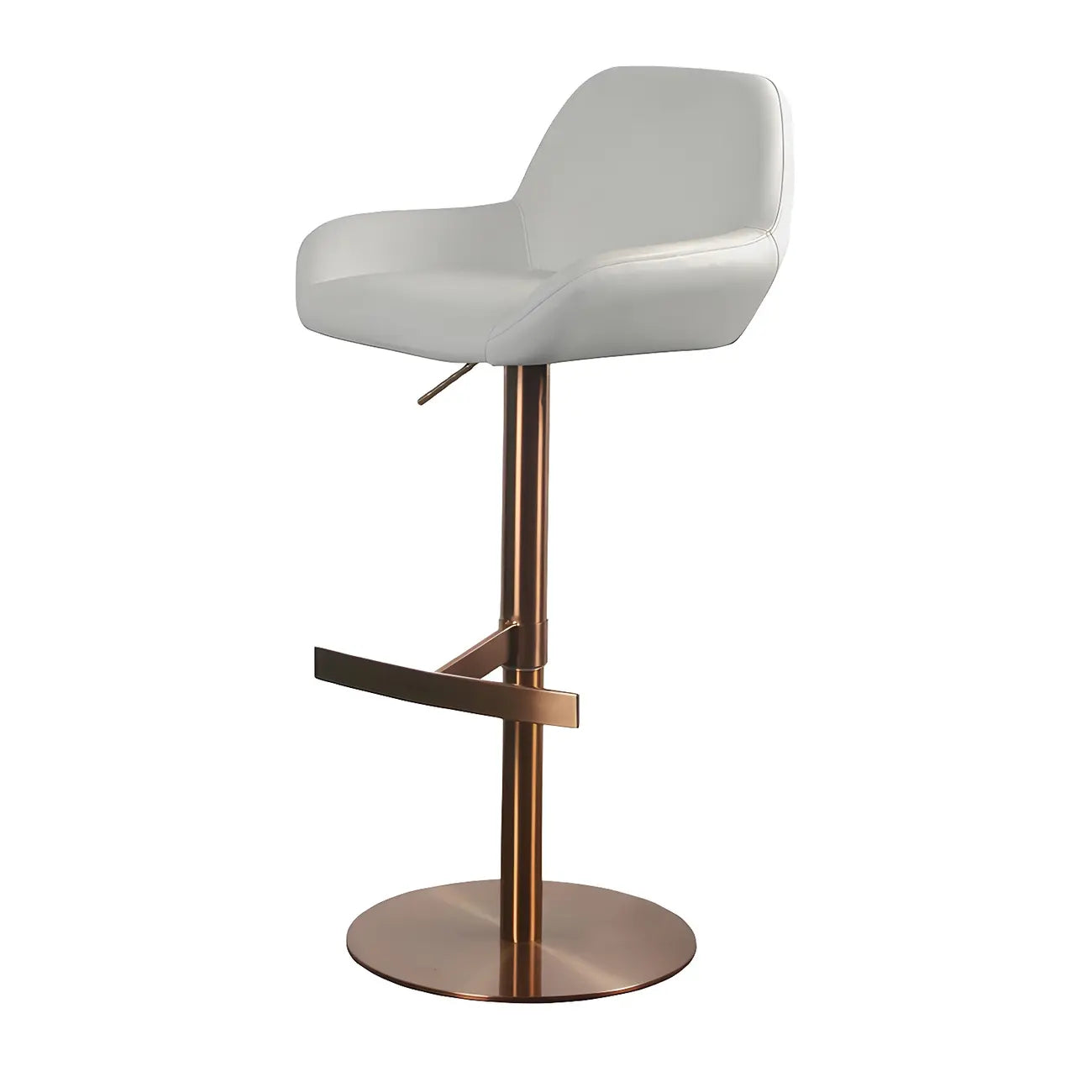 Glossy Metal Bucket Swivel Adjustable Bar Stools