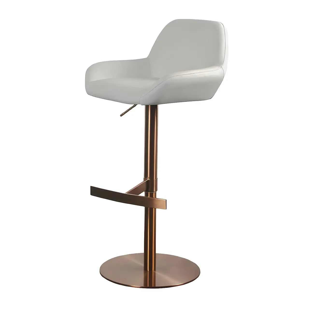 Glossy Metal Bucket Swivel Adjustable Bar Stools